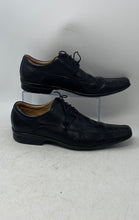 Load image into Gallery viewer, Hartzvolk Mens Black Leather Square Toe Lace-Up Oxford Dress Shoes Size 8.5M