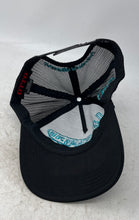 Load image into Gallery viewer, Otto Mens Black Blue Adjustable Trucker Snapback Hat One Size