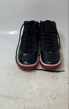 Load image into Gallery viewer, Nike Kids Air Jordan Max Aura AQ9214-006 Black Red Lace-Up Sneaker Shoes Size 5Y