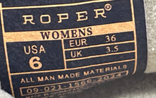 Load image into Gallery viewer, Roper Womens Riley Brown Leather Mid-Calf Cowboy Western Boots Size 6