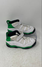 Load image into Gallery viewer, Nike Kids Air Jordan 6 Rings 323420-131 White & Green Sneaker Shoes Size 10C