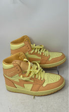 Load image into Gallery viewer, Reves Paris Mens Air Kiy 85 Hi Orange Yellow Lace-Up Sneakers Shoes Size 8