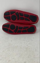Load image into Gallery viewer, Michael Kors Womens Fulton Red Leather Logo Slip-On Ballet Flats Size 5M