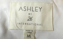 Load image into Gallery viewer, Ashley By 26 International Womens White Long Sleeve Open Front Fur Jacket Size M