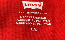 Load image into Gallery viewer, Levi's Womens Red Short Sleeve Crew Neck Pullover T-Shirt Size Large