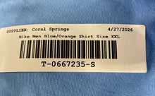 Load image into Gallery viewer, Nike Mens Blue Orange Cotton Sharks Basketball Crew Neck Pullover T-Shirt Sz XXL