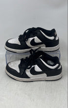 Load image into Gallery viewer, Nike Boys Dunk Low White Black Leather Lace-Up Low Top Sneaker Shoes Size 13C