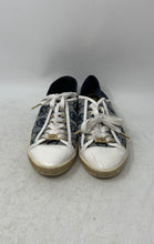 Load image into Gallery viewer, Michael Kors Womens Blue White Signature Print Sneakers Shoes Size 5.5M