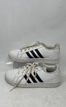 Load image into Gallery viewer, Adidas Kids Grand Court EF0103 White Black Low Top Lace-Up Sneaker Shoes Size 5