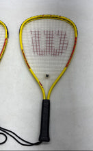 Load image into Gallery viewer, Lot Of 2 Pcs Wilson Xpress Multicolor Hyper Alloy Tennis Racquetball Racquet