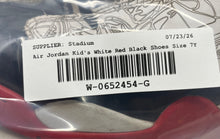 Load image into Gallery viewer, Nike Kids Air Jordan Dub Zero DV1360-160 White Red Black Sneaker Shoes Size 7Y