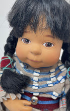 Load image into Gallery viewer, 1998 Indian Collector Braided Hair Ceramic Play Doll In Removable Outfits