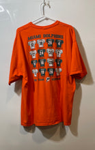 Load image into Gallery viewer, Reebok Mens Orange Cotton Short Sleeve Pullover Miami Dolphins T-Shirt Size 2XL