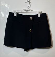 Load image into Gallery viewer, Zara Womens Black Pockets Flat Front Stretch Hot Pants Shorts Size L