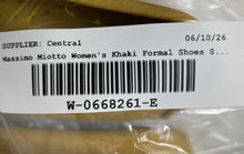 Load image into Gallery viewer, Massimo Matteo Womens Khaki Moc Toe Slip-On Penny Loafer Shoes Size 5B