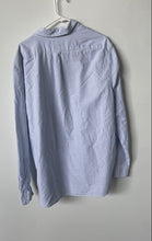 Load image into Gallery viewer, Banana Republic Mens Light Blue White Striped Standard Fit Button-Up Shirt Sz XL