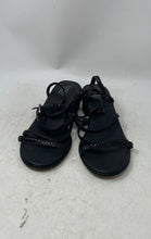 Load image into Gallery viewer, Franco Sarto Womens Amalfi Black Block Heel Ankle Strap Sandals Size 9.5M