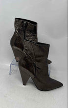 Load image into Gallery viewer, Baldinini Womens Brown Leather Pointed Toe Side Zip Ankle Booties Size 37