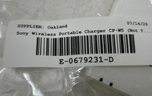 Load image into Gallery viewer, Sony CP-W5 White 5000 mAh USB Wireless Portable Charger Power Bank Not Tested