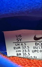 Load image into Gallery viewer, Nike Boys React Presto BQ4002-401 Blue Orange Lace-Up Sneaker Shoes Size 5Y