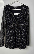 Load image into Gallery viewer, I.N.C. International Concepts Womens Black Silver Blouse Top Size XL