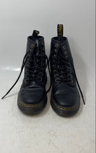 Load image into Gallery viewer, Dr. Martens Unisex Zavala Black Leather Lace-Up Ankle Combat Boots Size M4 W5