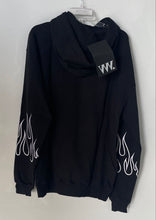 Load image into Gallery viewer, VVV Unisex Black Graphic Print Cotton Long Sleeve Pullover Hoodie Size S W/ Tag