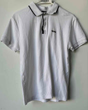 Load image into Gallery viewer, Hugo Boss Mens White Black Cotton Short Sleeve Regular Fit Polo Shirt Size S