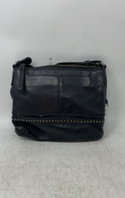 Load image into Gallery viewer, Brighton Womens Demi Mini Black Leather Studded Inner Pockets Crossbody Handbag