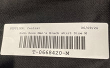 Load image into Gallery viewer, Hugo Boss Mens Black Short Sleeve Collared Polo Shirt Size Medium