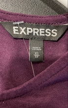 Load image into Gallery viewer, Express Womens Purple Long Sleeve Round Neck Back Zip Mini Dress Size XS