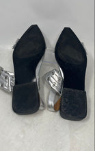 Load image into Gallery viewer, Steve Madden Womens Graya Silver Pointed Toe Slingback Sandals Size 8.5M