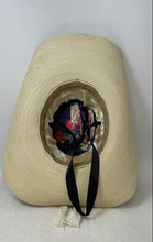 Load image into Gallery viewer, Tierra Caliente Viry Sandoval Womens Beige Straw Wide Brim Tassel Cowboy Hat