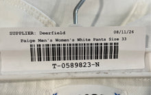 Load image into Gallery viewer, Paige Womens White Denim 5-Pocket Design Anessa Wide-Leg Jeans Size 33 With Tag