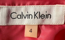 Load image into Gallery viewer, Calvin Klein Womens Pink Printed Sleeveless Round Neck Sheath Dress Size 4