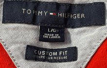 Load image into Gallery viewer, Tommy Hilfiger Mens Red Cotton Short Sleeve Collared Custom Fit Polo Shirt Sz L