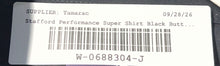 Load image into Gallery viewer, Stafford Mens Black Long Sleeve Performance Super Dress Shirt Size 17.5 36-37