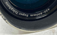 Load image into Gallery viewer, Beige Black 420-800mm Zoom Manual Focus Super Telephoto Camera Lens NCL