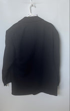 Load image into Gallery viewer, Giovanno Mens Black Long Sleeve Notch Lapel Four-Button Blazer Size 44R