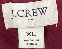 Load image into Gallery viewer, J.Crew Womens Burgundy Sequin Sleeveless V-Neck Regular Fit Blouse Top Size XL