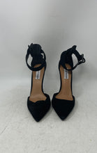 Load image into Gallery viewer, Steve Madden Womens Desire Black High Stiletto Ankle Strap Heels Size 7.5M