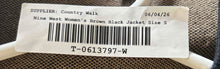 Load image into Gallery viewer, Nine West Womens Brown Black Long Sleeve Patch Pockets Cardigan Sweater Size S