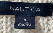 Load image into Gallery viewer, Nautica Womens White Knitted Crew Neck Long Sleeve Pullover Sweater Size Small