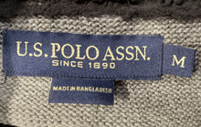 Load image into Gallery viewer, U.S. Polo Assn. Mens Gray Long Sleeve Quarter-Zip Pullover Sweater Size Medium