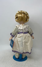 Load image into Gallery viewer, Marian Yu Designs Hilary Blonde Hair Porcelain Doll In White Floral Dress W/ Box