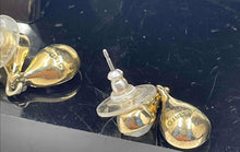 Load image into Gallery viewer, Authentic Givenchy Women's Gold -Tone Champagne Crystal Teardrop Earrings