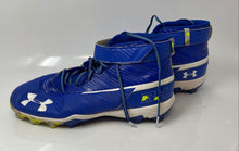Load image into Gallery viewer, Under Armour Mens Harper 3 3020589-400 Royal Blue White Baseball Cleats Size 13