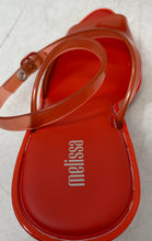 Load image into Gallery viewer, Melissa Womens Orange Peep Toe Stiletto Heel Ankle Strap Sandals Size 8