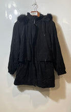Load image into Gallery viewer, Fleet Street Womens Black Long Sleeve Hooded Full-Zip Parka Coat Size 2X