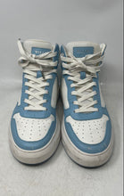 Load image into Gallery viewer, Mallet Mens Hoxton White Blue Lace-Up High Top Sneakers Shoes Size 9